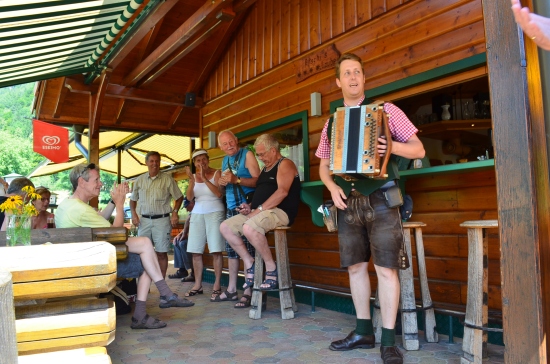 hans the accordion playing waiter