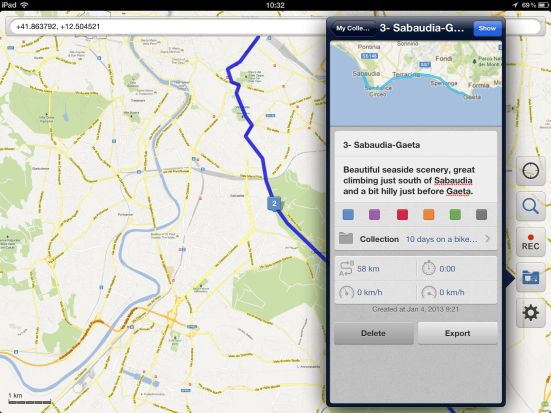 Galileo Offline Maps for bicycle touring